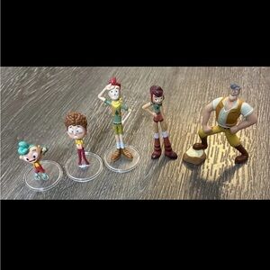 Rare Rooster Teeth Camp Camp Collectible Minifigure 5 Piece Action Figure Set